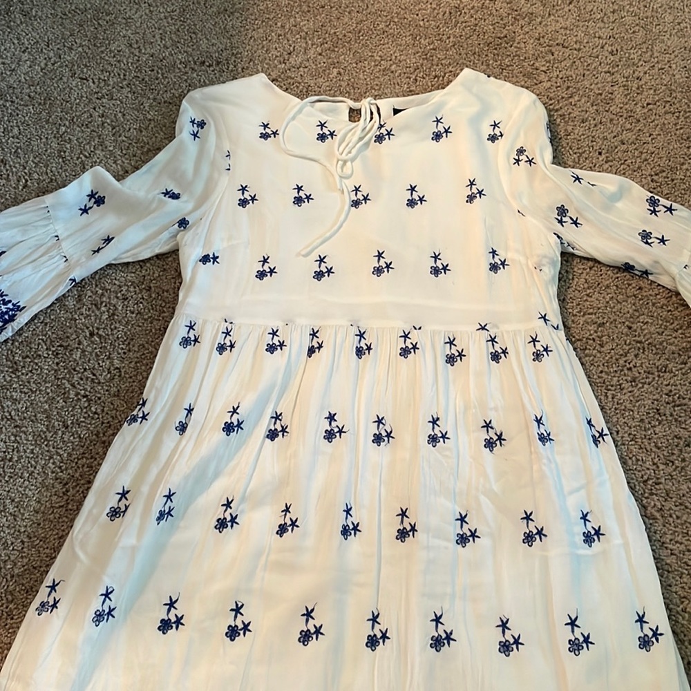 Bohemian lined waisted dress